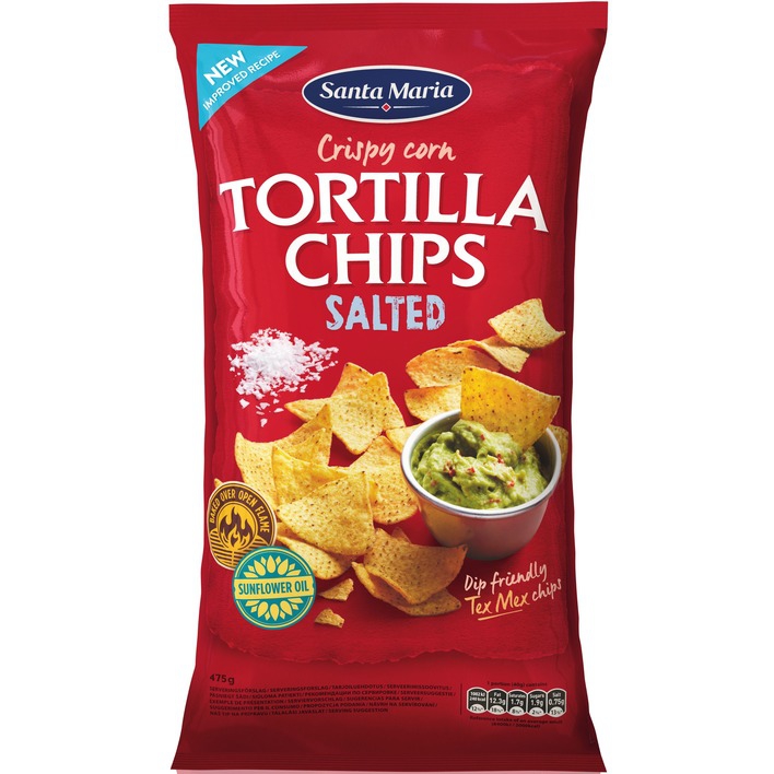 DeliNova Tortilla chips, zout